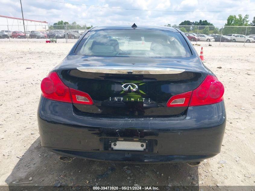 2012 Infiniti G25 Journey VIN: JN1DV6AP6CM811092 Lot: 39473920