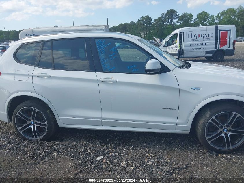 2017 BMW X3 xDrive28I VIN: 5UXWX9C59H0T00549 Lot: 39473925