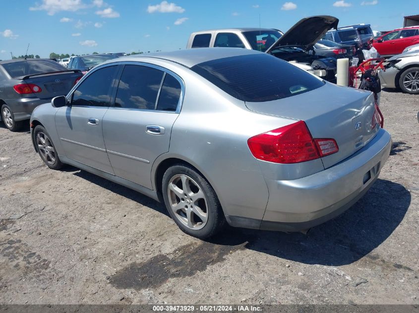 2003 Infiniti G35 Luxury VIN: JNKCV51E23M003130 Lot: 39473929