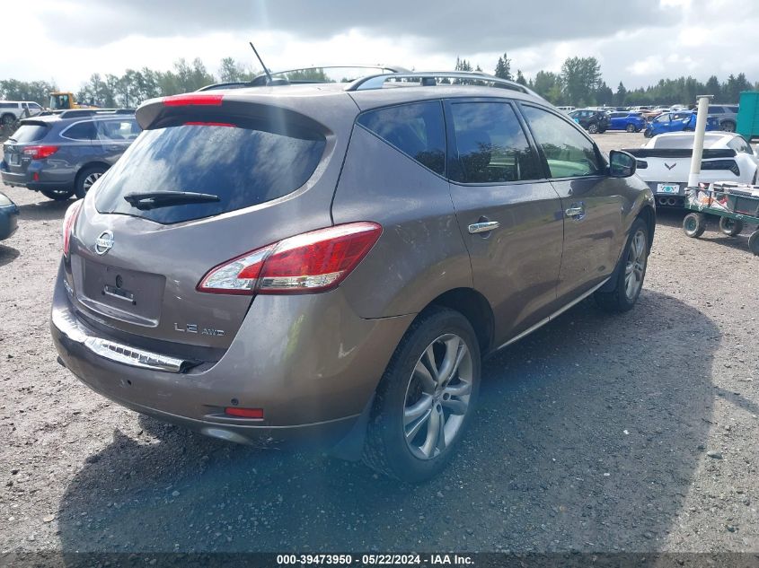 2011 Nissan Murano Le VIN: JN8AZ1MW9BW181425 Lot: 39473950