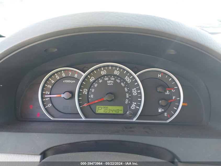 2009 Kia Sorento Lx VIN: KNDJD735795874886 Lot: 39473964