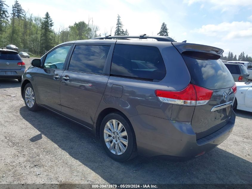 2011 Toyota Sienna Limited V6 VIN: 5TDYK3DC5BS140242 Lot: 39473979