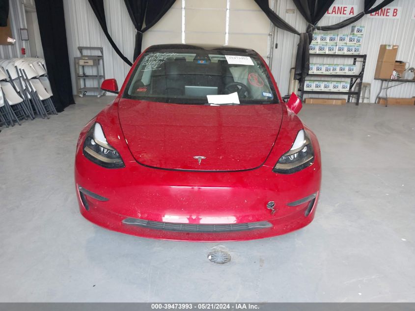 2021 Tesla Model 3 Standard Range Plus Rear-Wheel Drive VIN: 5YJ3E1EA9MF143736 Lot: 39473993