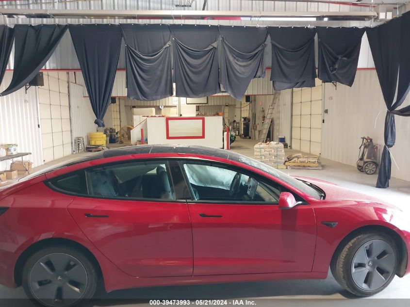 2021 Tesla Model 3 Standard Range Plus Rear-Wheel Drive VIN: 5YJ3E1EA9MF143736 Lot: 39473993