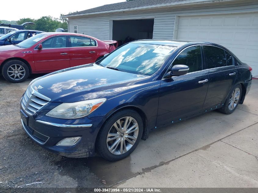 2012 Hyundai Genesis 3.8 VIN: KMHGC4DD2CU192721 Lot: 39473994