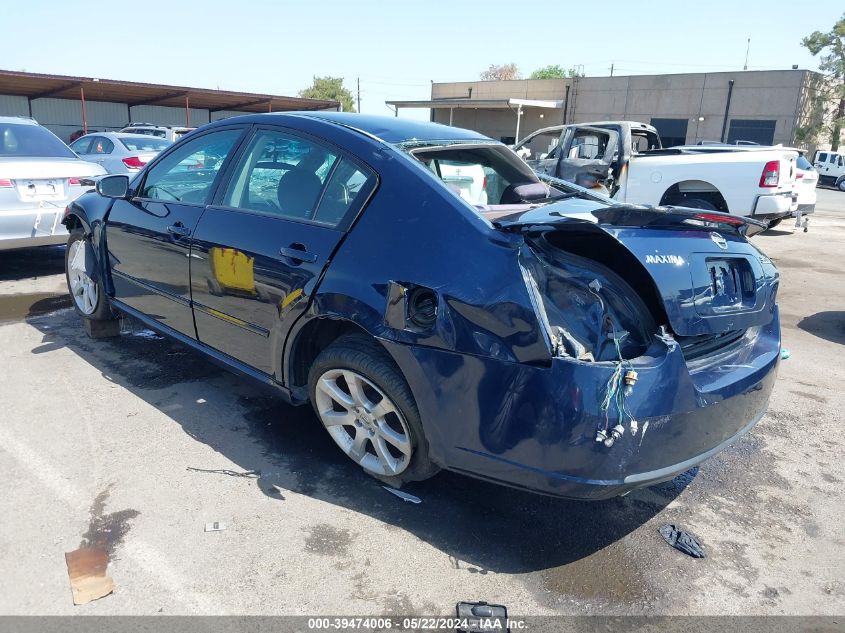 2008 Nissan Maxima 3.5 Se VIN: 1N4BA41E18C831689 Lot: 39474006