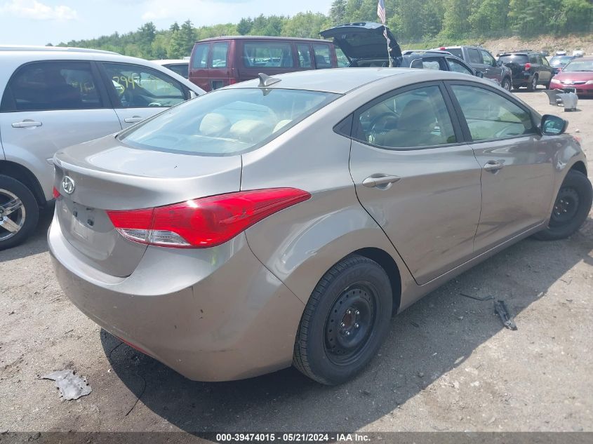 2012 Hyundai Elantra Gls VIN: 5NPDH4AE6CH095702 Lot: 39474015