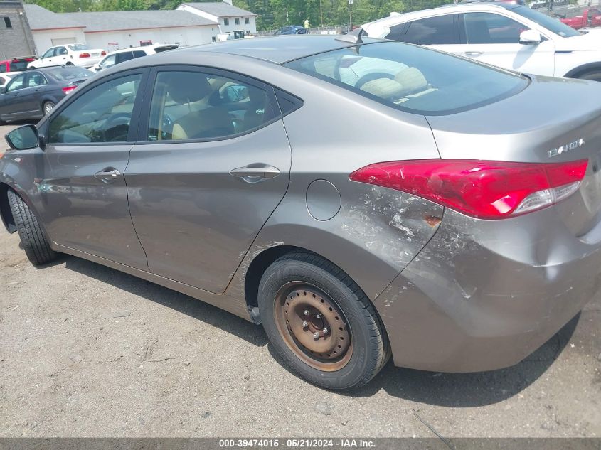 2012 Hyundai Elantra Gls VIN: 5NPDH4AE6CH095702 Lot: 39474015