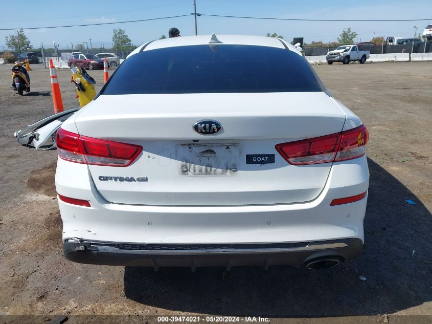 2019 Kia Optima Lx VIN: 5XXGT4L3XKG326599 Lot: 39474021