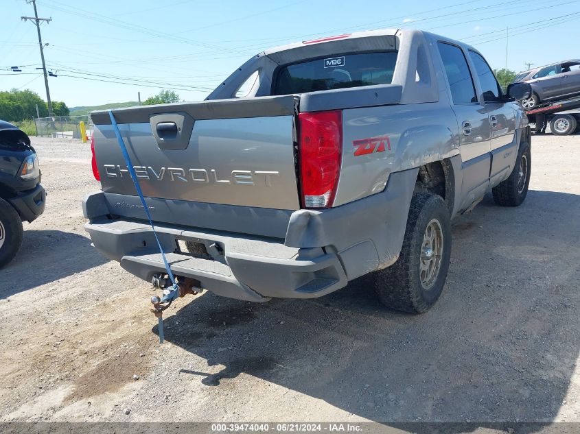 2002 Chevrolet Avalanche 1500 VIN: 3GNEK13T92G288506 Lot: 39474040