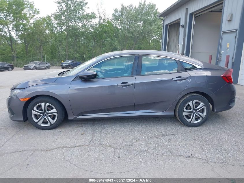 2018 Honda Civic Lx VIN: 19XFC2F52JE042811 Lot: 39474043