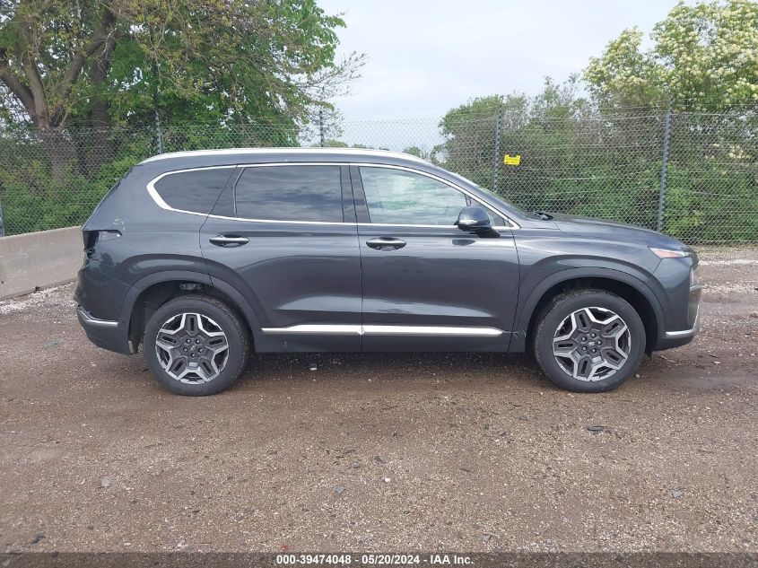 2021 Hyundai Santa Fe Limited VIN: 5NMS4DAL6MH344161 Lot: 39474048