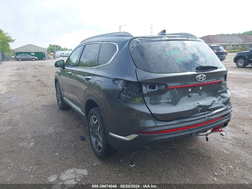 2021 Hyundai Santa Fe Limited VIN: 5NMS4DAL6MH344161 Lot: 39474048