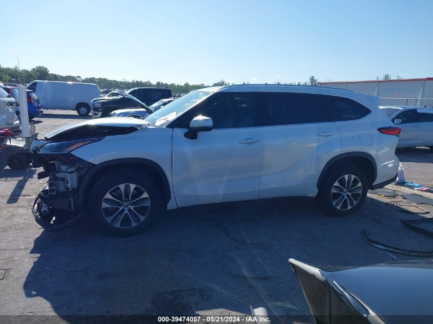 2021 Toyota Highlander Xle VIN: 5TDGZRAH7MS534032 Lot: 39474057