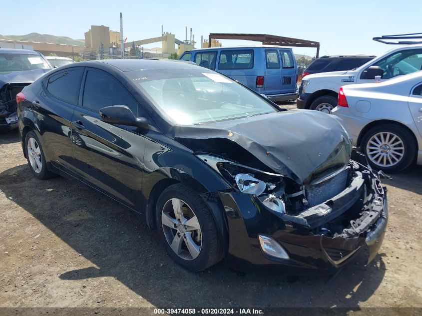 2013 Hyundai Elantra Gls VIN: 5NPDH4AE6DH274128 Lot: 39474058