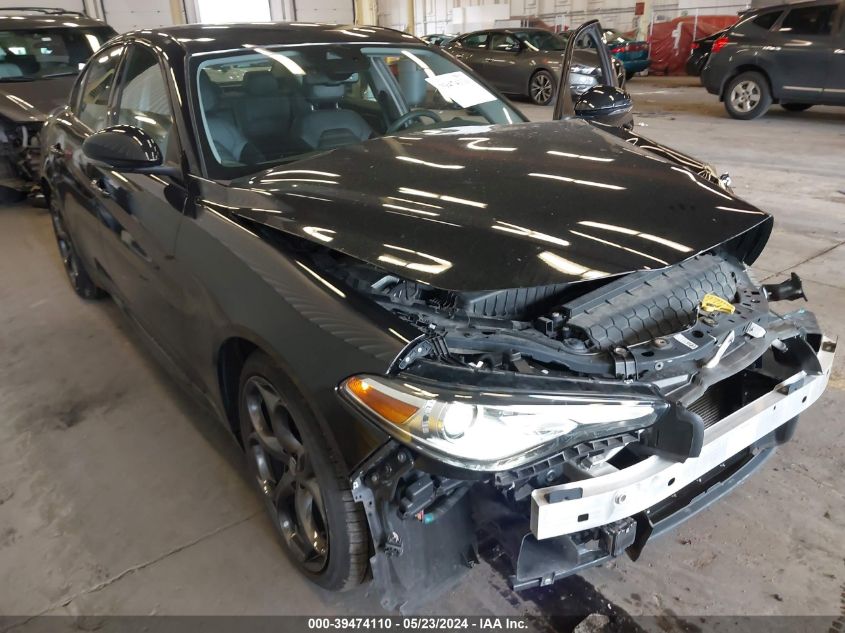 2018 Alfa Romeo Giulia Ti Sport Rwd VIN: ZARFAECN6J7589159 Lot: 39474110