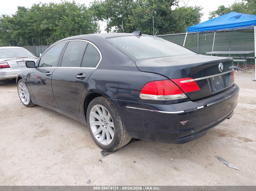 2006 BMW 750I VIN: WBAHL83516DT03576 Lot: 39474131