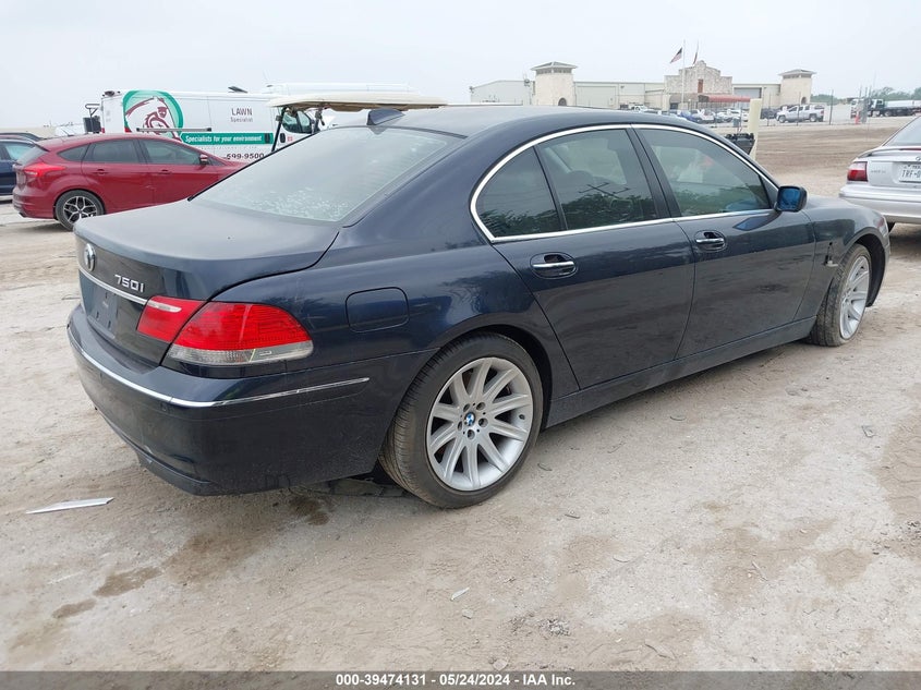 2006 BMW 750I VIN: WBAHL83516DT03576 Lot: 39474131