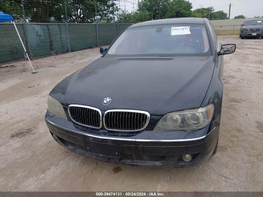 2006 BMW 750I VIN: WBAHL83516DT03576 Lot: 39474131