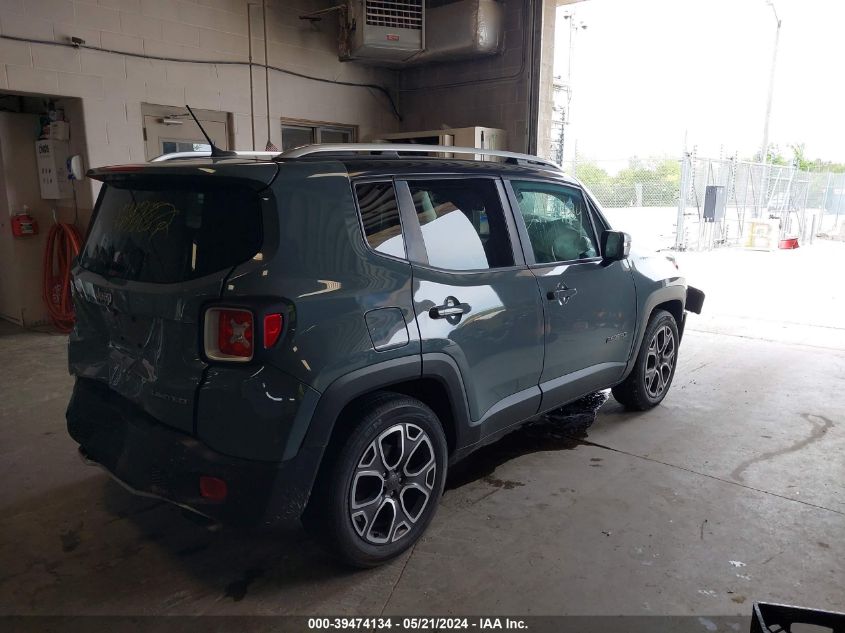 2017 Jeep Renegade Limited Fwd VIN: ZACCJADB5HPF04299 Lot: 39474134