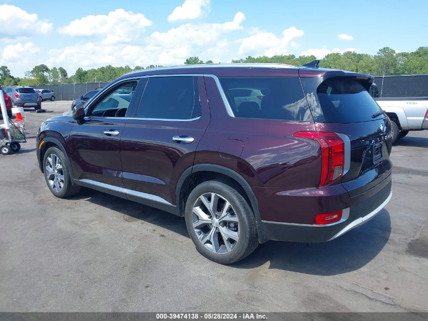 2021 Hyundai Palisade Sel VIN: KM8R4DHE1MU249243 Lot: 39474138