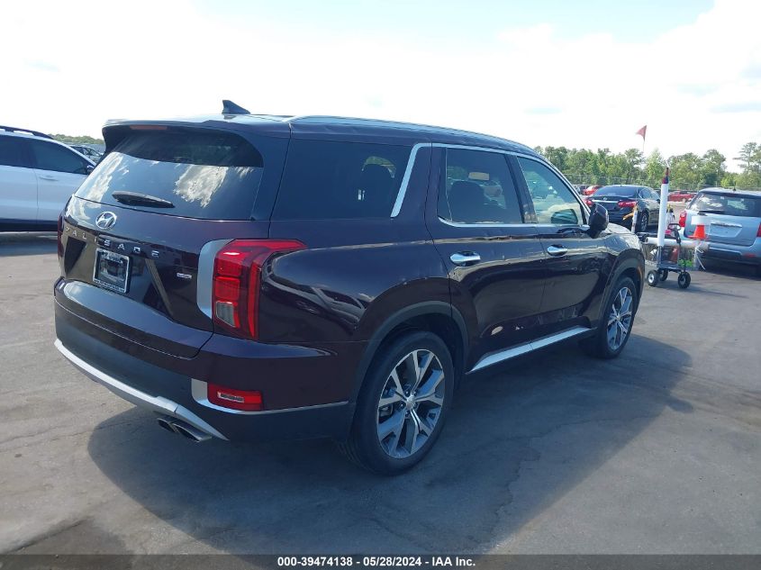 2021 Hyundai Palisade Sel VIN: KM8R4DHE1MU249243 Lot: 39474138