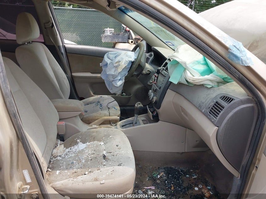 2009 Kia Spectra Ex VIN: KNAFE221795617390 Lot: 39474141