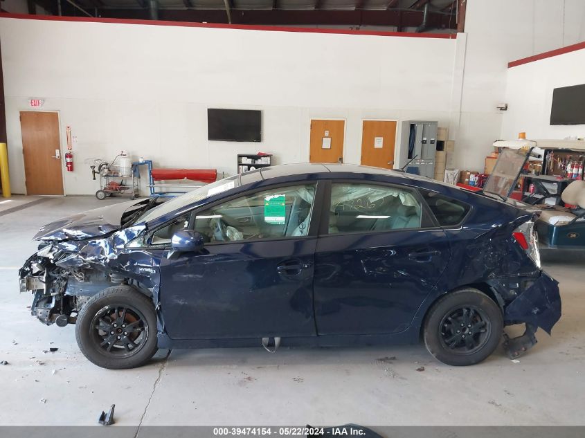 2013 Toyota Prius Three VIN: JTDKN3DU6D1647267 Lot: 39474154
