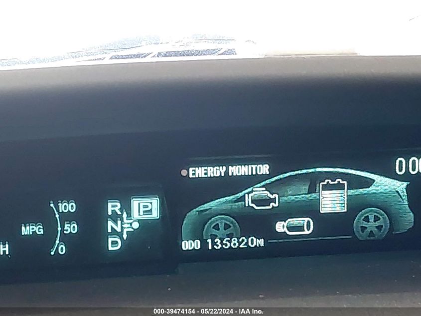 2013 Toyota Prius Three VIN: JTDKN3DU6D1647267 Lot: 39474154