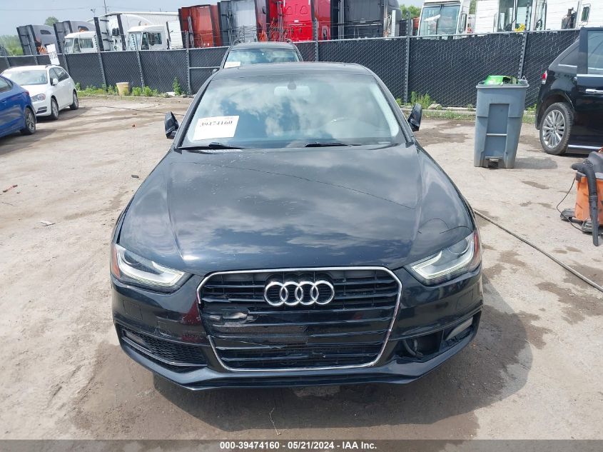 2014 Audi A4 2.0T Premium VIN: WAUFFAFL0EN021115 Lot: 39474160