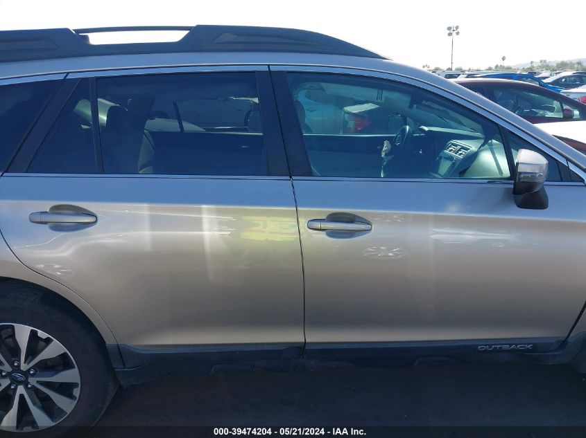 2015 Subaru Outback 2.5I Limited VIN: 4S4BSBLC9F3341226 Lot: 39474204