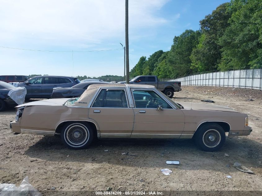 1989 Ford Crown Victoria Lx VIN: 2FABP74F4KX215015 Lot: 39474209