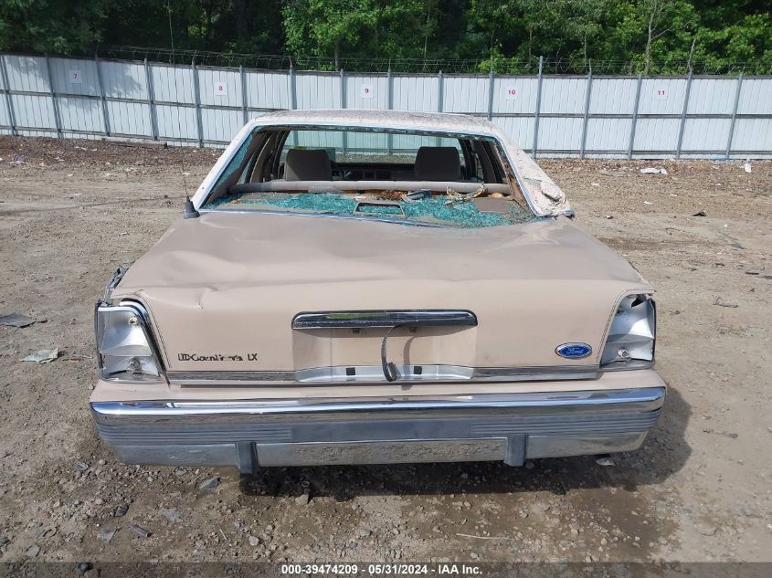 1989 Ford Crown Victoria Lx VIN: 2FABP74F4KX215015 Lot: 39474209