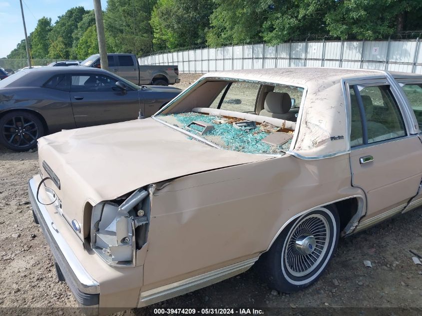 1989 Ford Crown Victoria Lx VIN: 2FABP74F4KX215015 Lot: 39474209