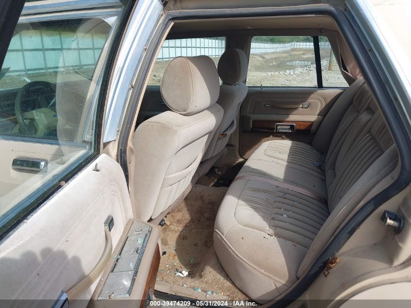 1989 Ford Crown Victoria Lx VIN: 2FABP74F4KX215015 Lot: 39474209