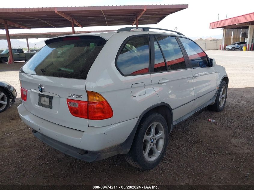 2003 BMW X5 3.0I VIN: 5UXFA53513LV96300 Lot: 39474211