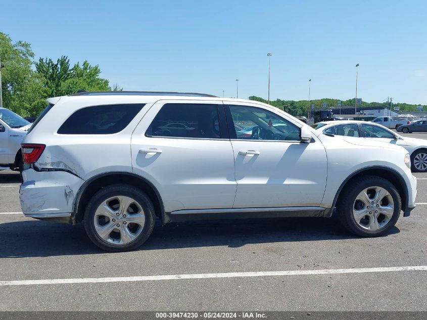 2015 Dodge Durango Limited VIN: 1C4RDJDG7FC729807 Lot: 39474230