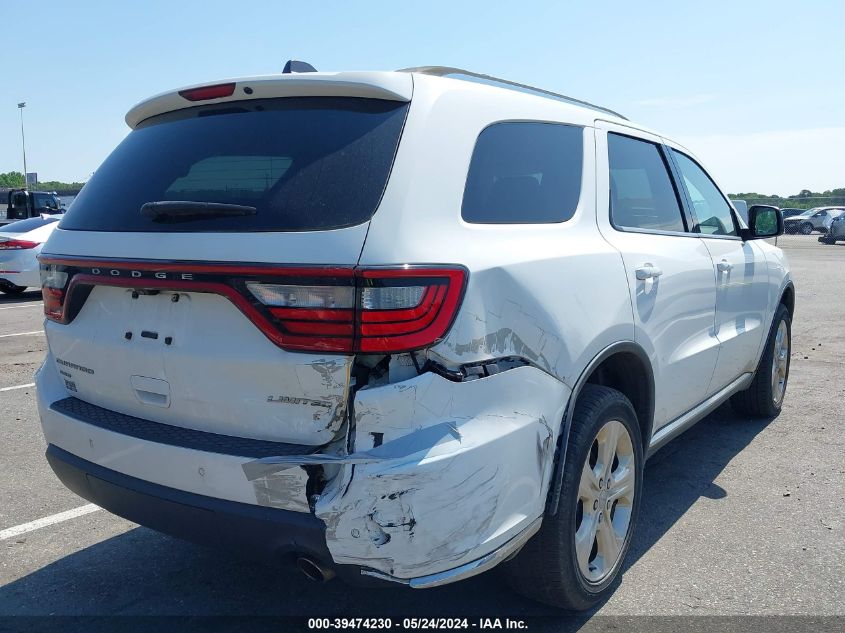 2015 Dodge Durango Limited VIN: 1C4RDJDG7FC729807 Lot: 39474230