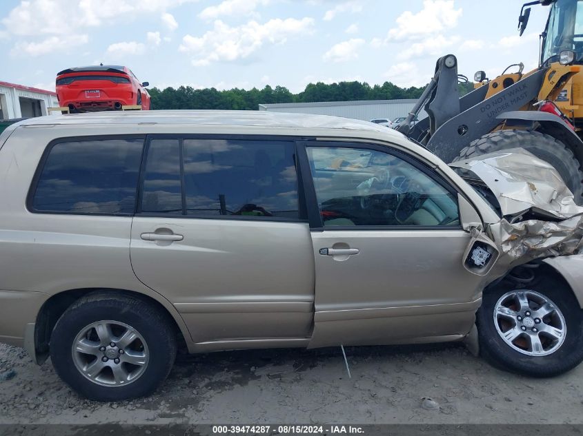 2005 Toyota Highlander V6 VIN: JTEEP21A950104784 Lot: 39474287
