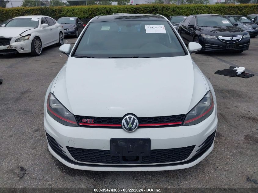 2017 Volkswagen Golf Gti Autobahn 4-Door/S 4-Door/Se 4-Door/Sport 4-Door VIN: 3VW447AU5HM075038 Lot: 39474305