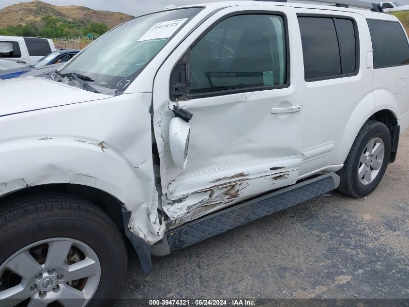 2008 Nissan Pathfinder Se VIN: 5N1AR18U28C661123 Lot: 39474321