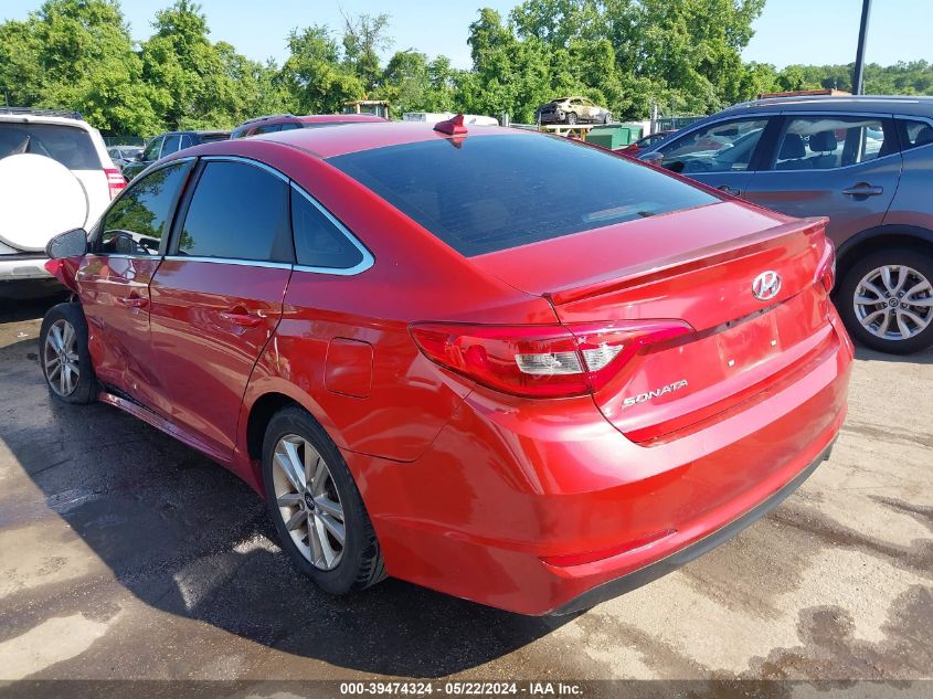 2017 HYUNDAI SONATA SE - 5NPE24AFGHH522379