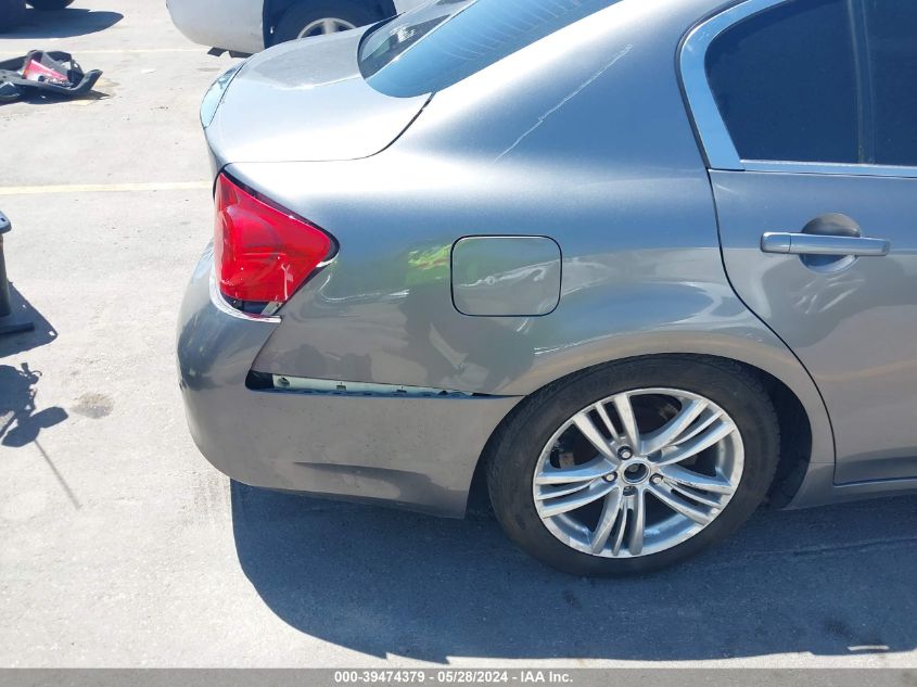 2013 Infiniti G37X VIN: JN1CV6AR9DM765689 Lot: 39474379