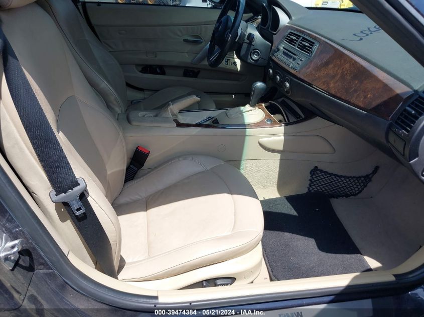 2006 BMW Z4 3.0 VIN: 4USBU33586LW66742 Lot: 39474384