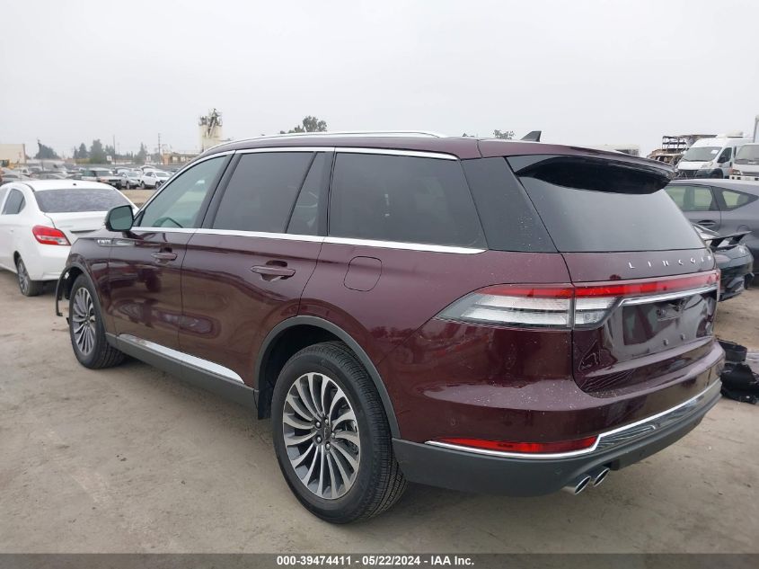 2022 Lincoln Aviator Reserve VIN: 5LM5J7WC1NGL13305 Lot: 39474411