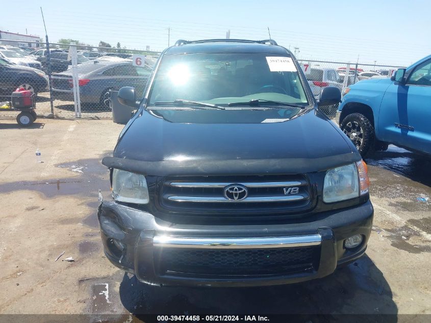 2003 Toyota Sequoia Limited V8 VIN: 5TDBT48A33S163778 Lot: 39474458