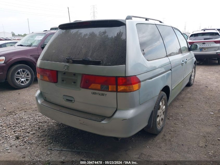 2002 Honda Odyssey Ex VIN: 2HKRL18612H587103 Lot: 39474478