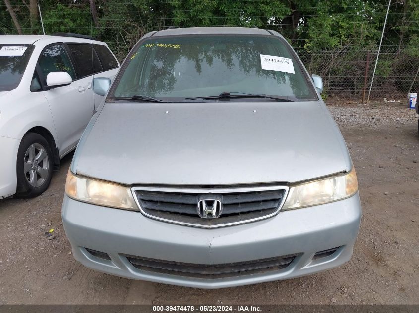 2002 Honda Odyssey Ex VIN: 2HKRL18612H587103 Lot: 39474478