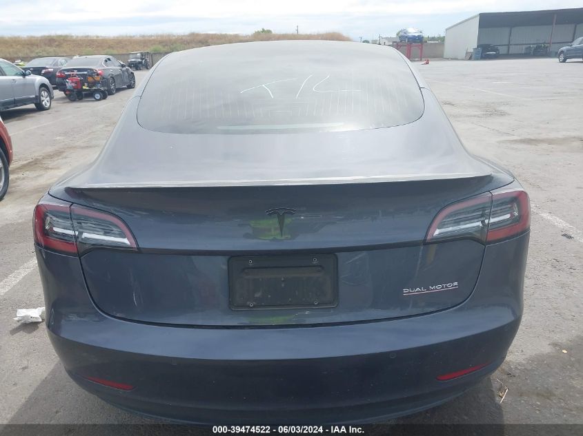 2019 Tesla Model 3 Long Range/Performance VIN: 5YJ3E1EB6KF438430 Lot: 39474522