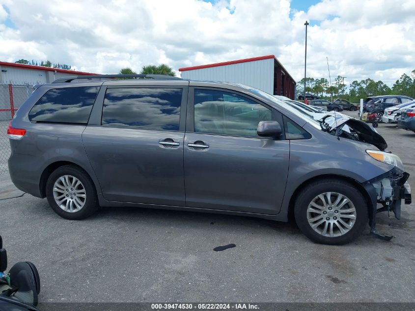 2013 Toyota Sienna Xle V6 8 Passenger VIN: 5TDYK3DC2DS346573 Lot: 39474530